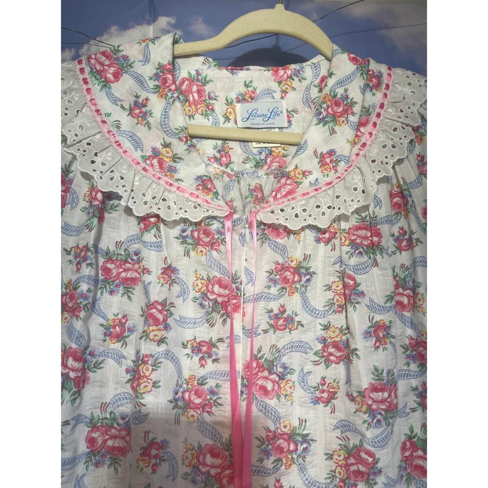Leisure Life Women Multicolor Floral Maxi Dress Gown Size Small - Picture 4 of 5